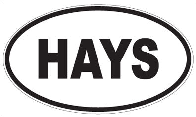 HAYS - Oval Magnet