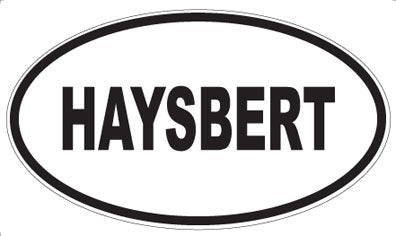 HAYSBERT - Oval Sticker