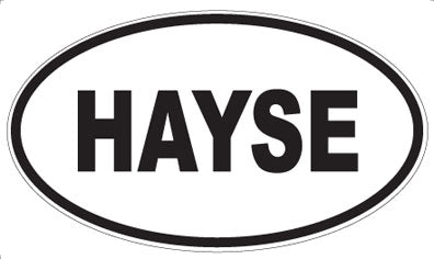 HAYSE - Oval Sticker