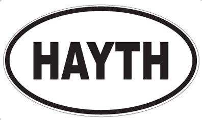 HAYTH - Oval Sticker