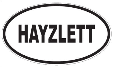 HAYZLETT - Oval Sticker