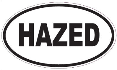 HAZED - Oval Sticker