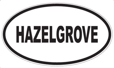 HAZELGROVE - Oval Magnet