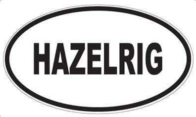 HAZELRIG - Oval Sticker