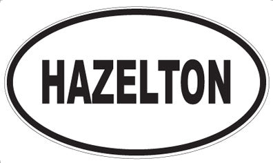 HAZELTON - Oval Sticker