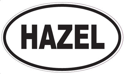 HAZEL - Oval Magnet