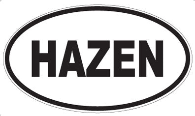 HAZEN - Oval Magnet