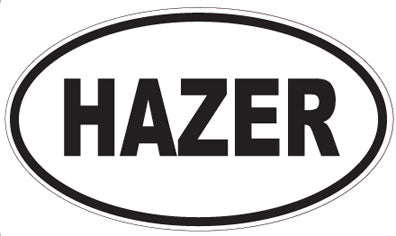 HAZER - Oval Sticker