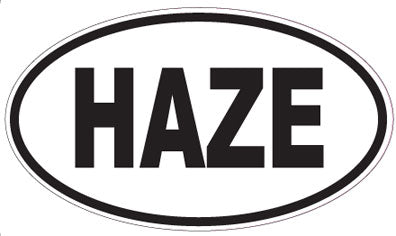 HAZE - Oval Sticker