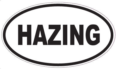 HAZING - Oval Sticker