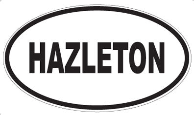 HAZLETON - Oval Magnet