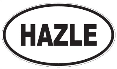 HAZLE - Oval Magnet