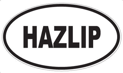 HAZLIP - Oval Magnet