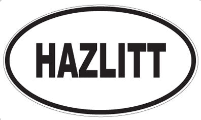 HAZLITT - Oval Magnet