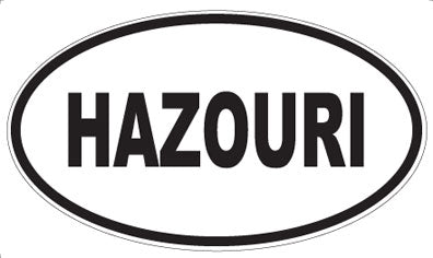 HAZOURI - Oval Magnet