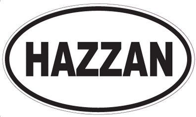 HAZZAN - Oval Sticker