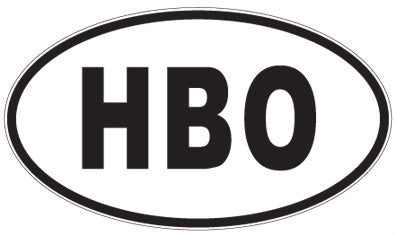 HBO - 3 Letter Initials Oval Magnet