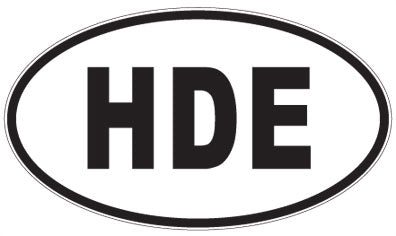 HDE - 3 Letter Initials Oval Magnet