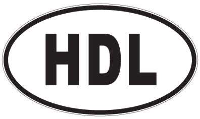 HDL - 3 Letter Initials Oval Magnet