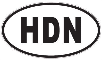 HDN - 3 Letter Initials Oval Magnet