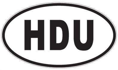 HDU - 3 Letter Initials Oval Magnet