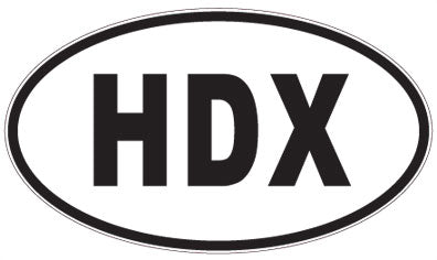 HDX - 3 Letter Initials Oval Sticker