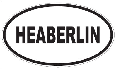 HEABERLIN - Oval Sticker