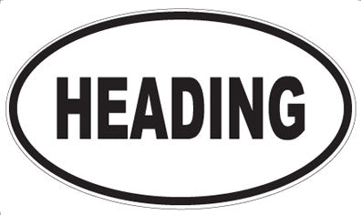 HEADING - Oval Magnet