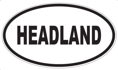 HEADLAND - Oval Sticker