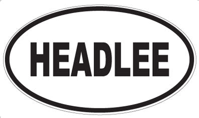 HEADLEE - Oval Sticker