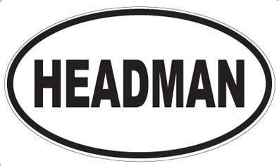 HEADMAN - Oval Magnet