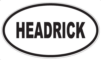 HEADRICK - Oval Magnet