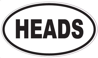 HEADS - Oval Magnet