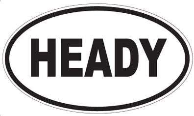 HEADY - Oval Magnet