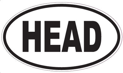 HEAD - Oval Sticker