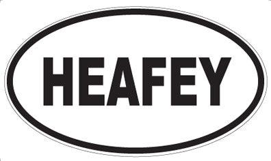 HEAFEY - Oval Magnet