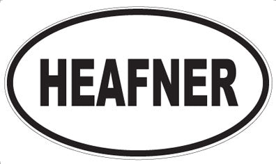 HEAFNER - Oval Magnet