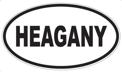 HEAGANY - Oval Sticker
