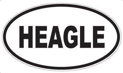 HEAGLE - Oval Sticker