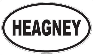 HEAGNEY - Oval Magnet