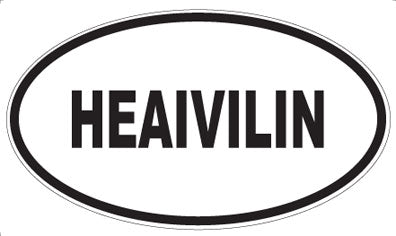 HEAIVILIN - Oval Sticker