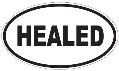 HEALED - Oval Sticker