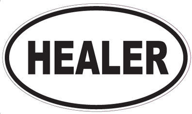 HEALER - Oval Sticker