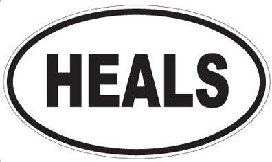 HEALS - Oval Magnet