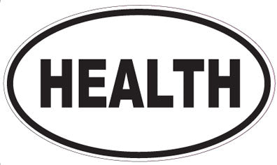 HEALTH - Oval Sticker