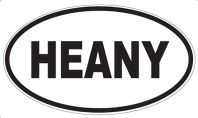 HEANY - Oval Sticker