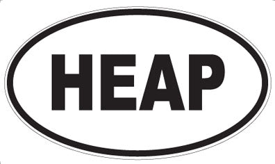 HEAP - Oval Sticker