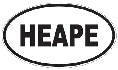 HEAPE - Oval Sticker