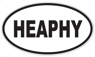HEAPHY - Oval Sticker