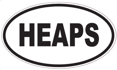 HEAPS - Oval Magnet